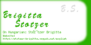 brigitta stotzer business card